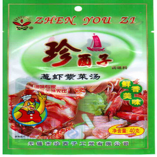 珍酉子 葱虾紫菜汤 复合调味料 4g×1500小包每箱.